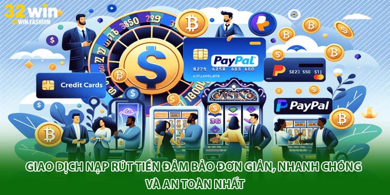 Giao dịch nạp rút tiền đảm bảo đơn giản, nhanh chóng và an toàn nhất