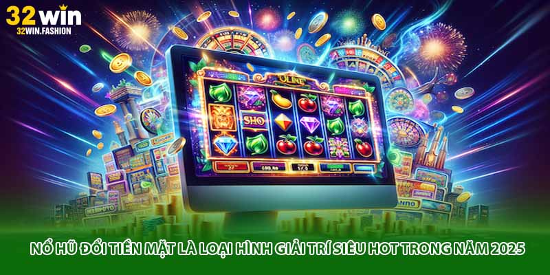 Nổ hũ đổi tiền mặt là loại hình giải trí siêu HOT trong năm 2025